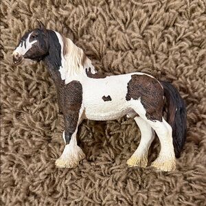 Elegant Equine Sculpture - Black, Brown, and White